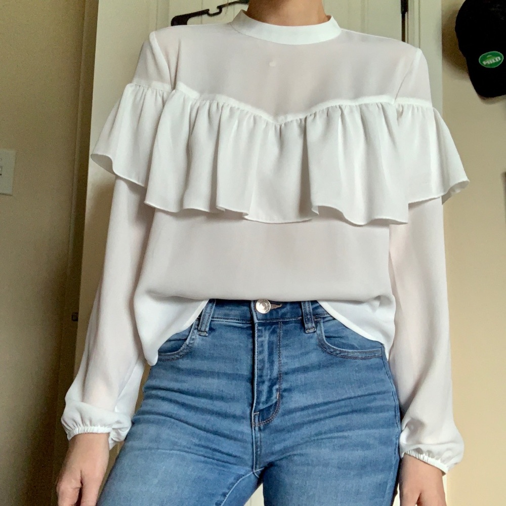Forever 21 ruffled blouse